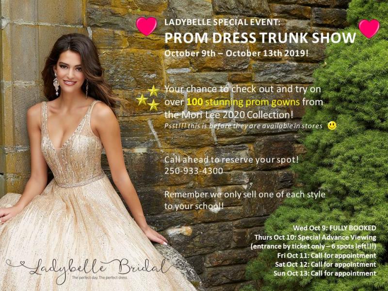 Prom Dress Trunk Show 2020